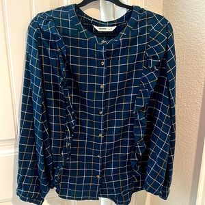Plaid Navy Sonoma top